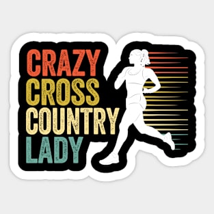 XC Cross Country Runner Coach Sticker